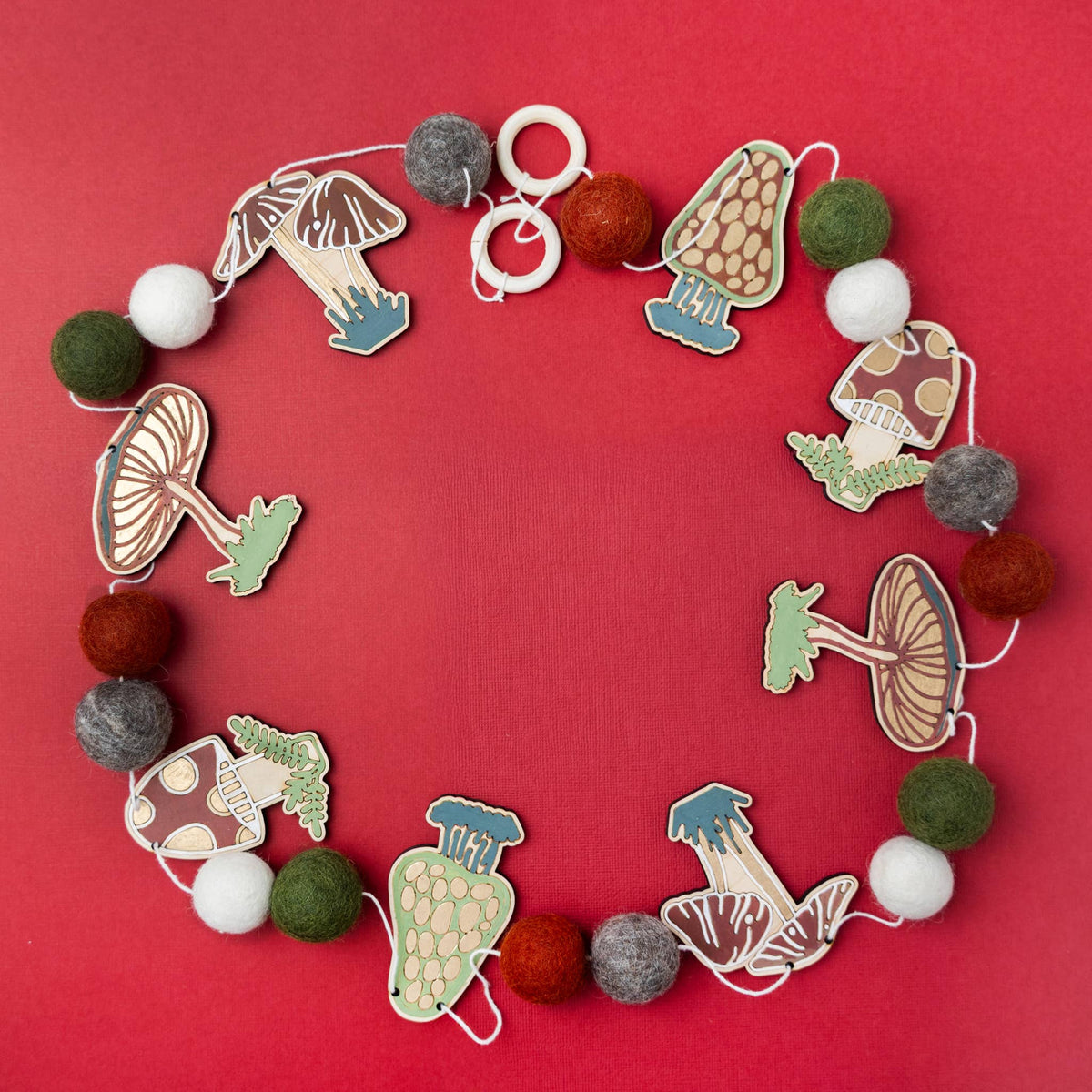DIY Craft Kit - Mushroom Garland
