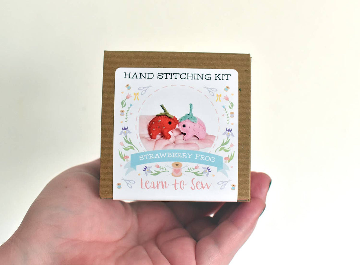 Felt Strawberry Frogs Mini