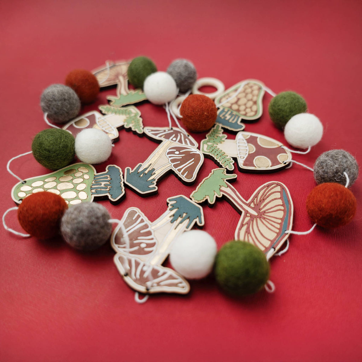 DIY Craft Kit - Mushroom Garland