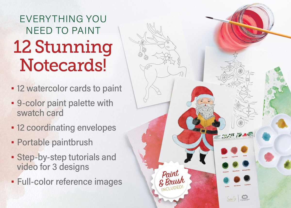 Schiffer - Paint-Your-Own Watercolor Xmas