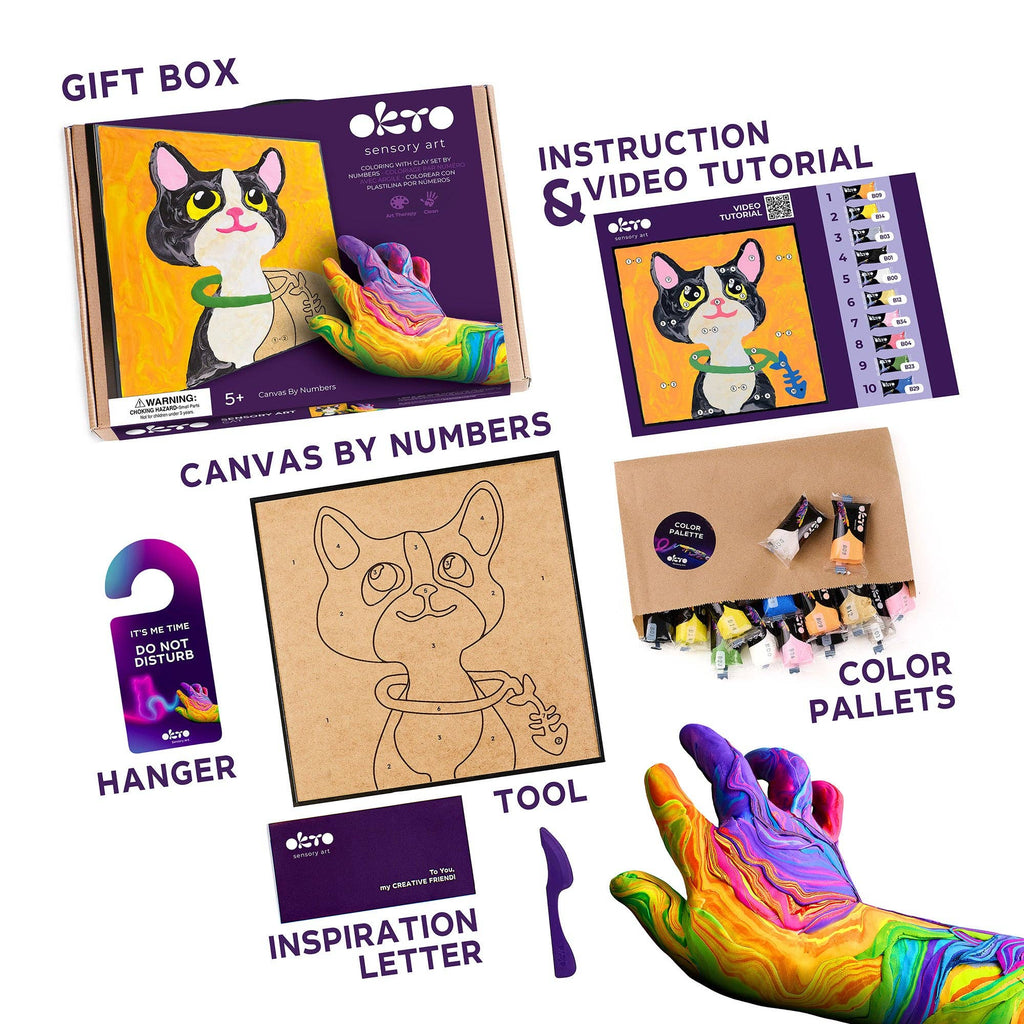 OKTO Cat Clay by Numbers