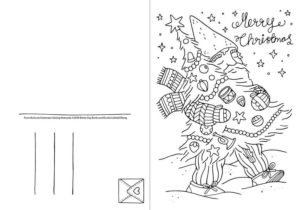 Schiffer - Christmas Coloring Postcards