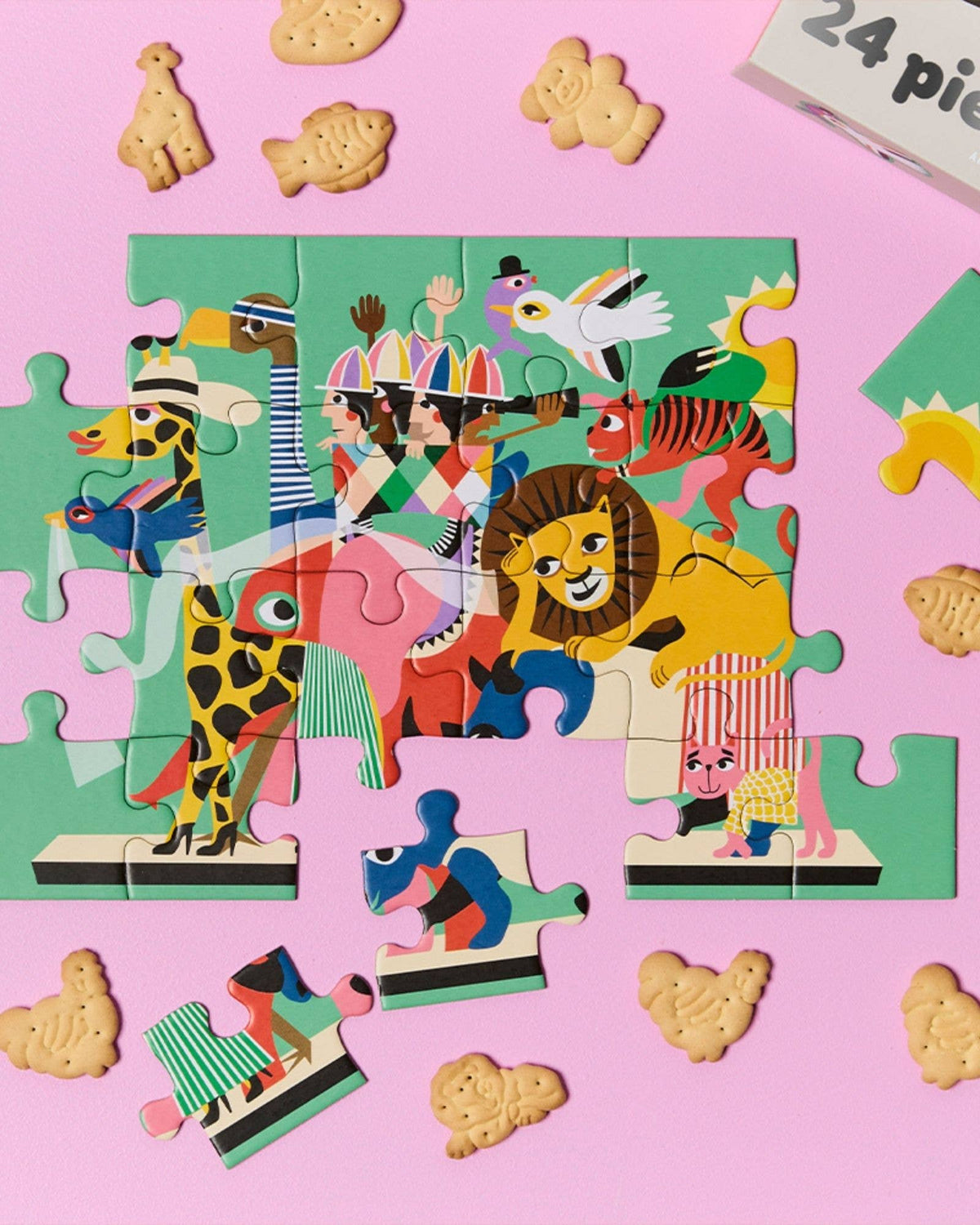 JoS 24 Piece Kids Puzzle - Animal Carnival