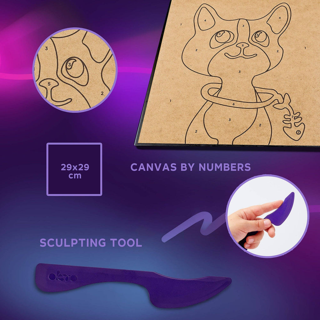 OKTO Cat Clay by Numbers